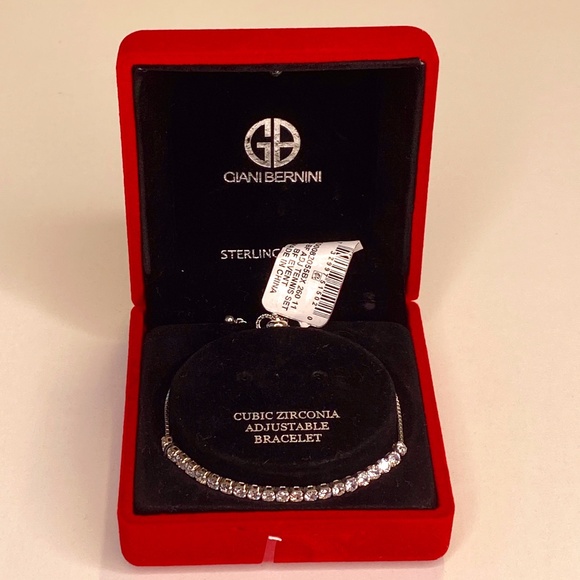 Adjustable Tennis Bracelet - CZ & Sterling Silver - Picture 3 of 9